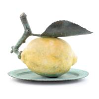 Large Luis Montoya LEMON Bronze Sculpture - Sold for $8,750 on 03-03-2018 (Lot 182).jpg